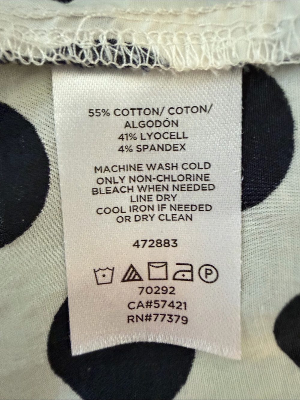 Ann Taylor Black and White Polka Dot Short Sleeve Top - Picture 6 of 8